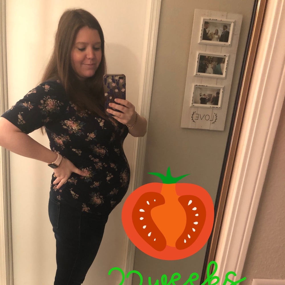 A Glow Maternity Top